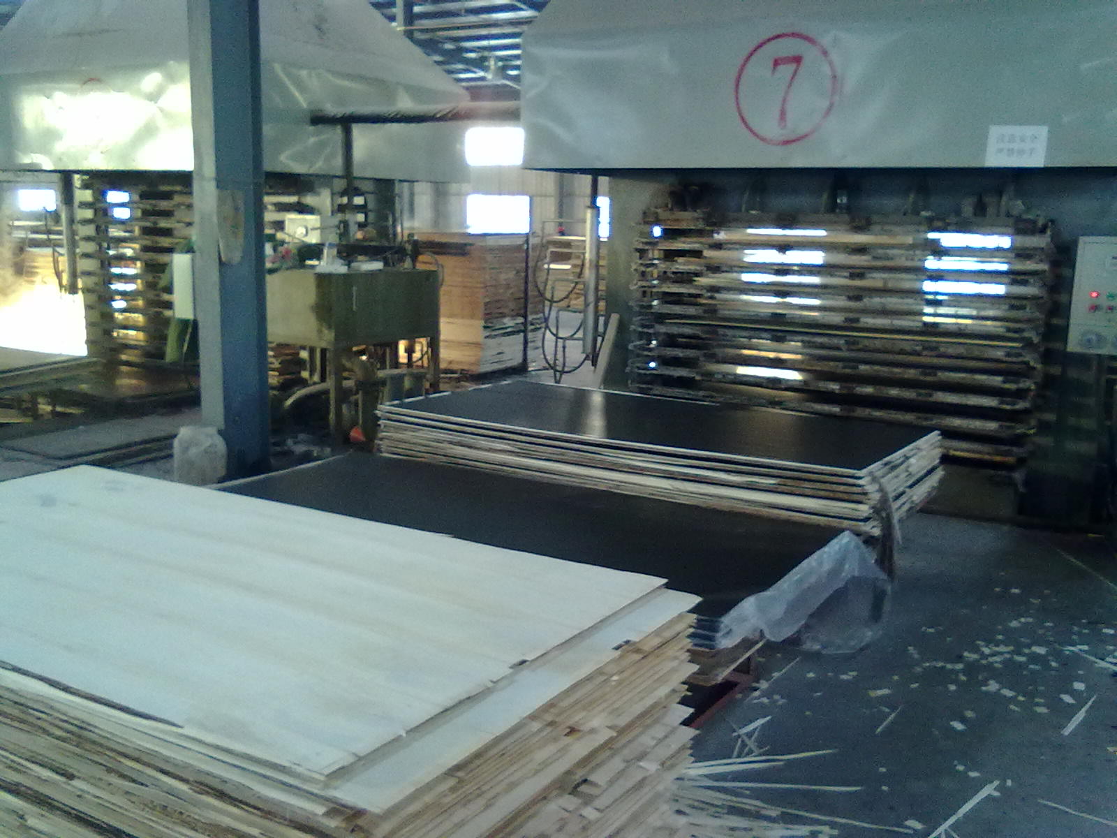 Film faced plywood processing